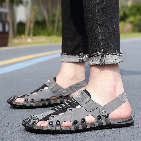 Damen Sportliche Wassersandalen mit verstellbarem Riemen und rutschfester Sohle EB