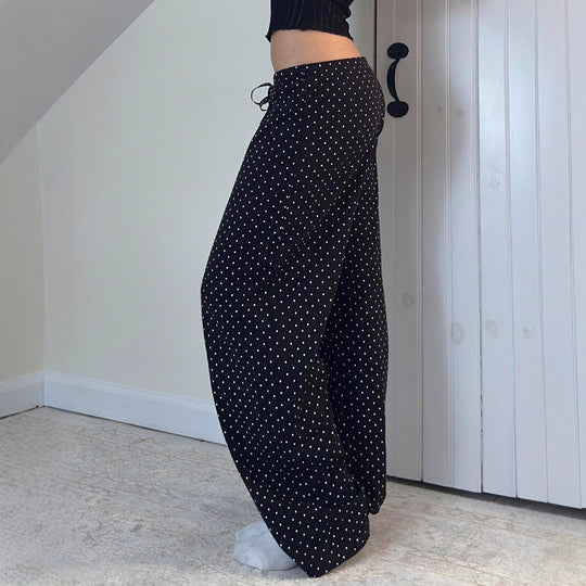 Damen lässige Freizeithose mit Punkten EB