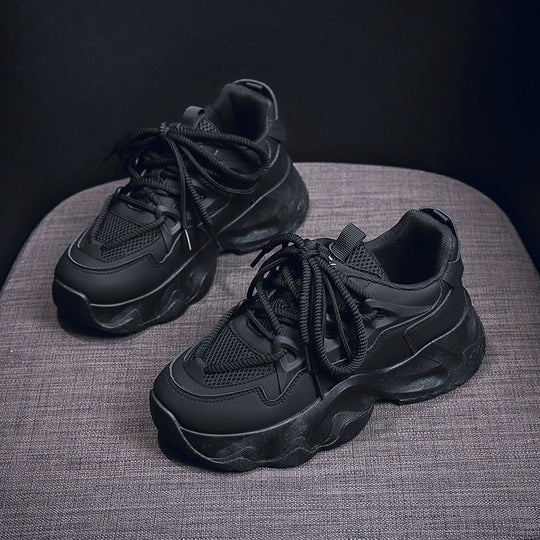 Damen Sportliche Chunky Sneakers mit atmungsaktivem Obermaterial und rutschfester Sohle EB