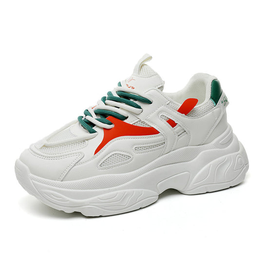 Damen Sportliche Sneakers mit atmungsaktiver Mesh-Oberfläche und stabiler Sohle EB