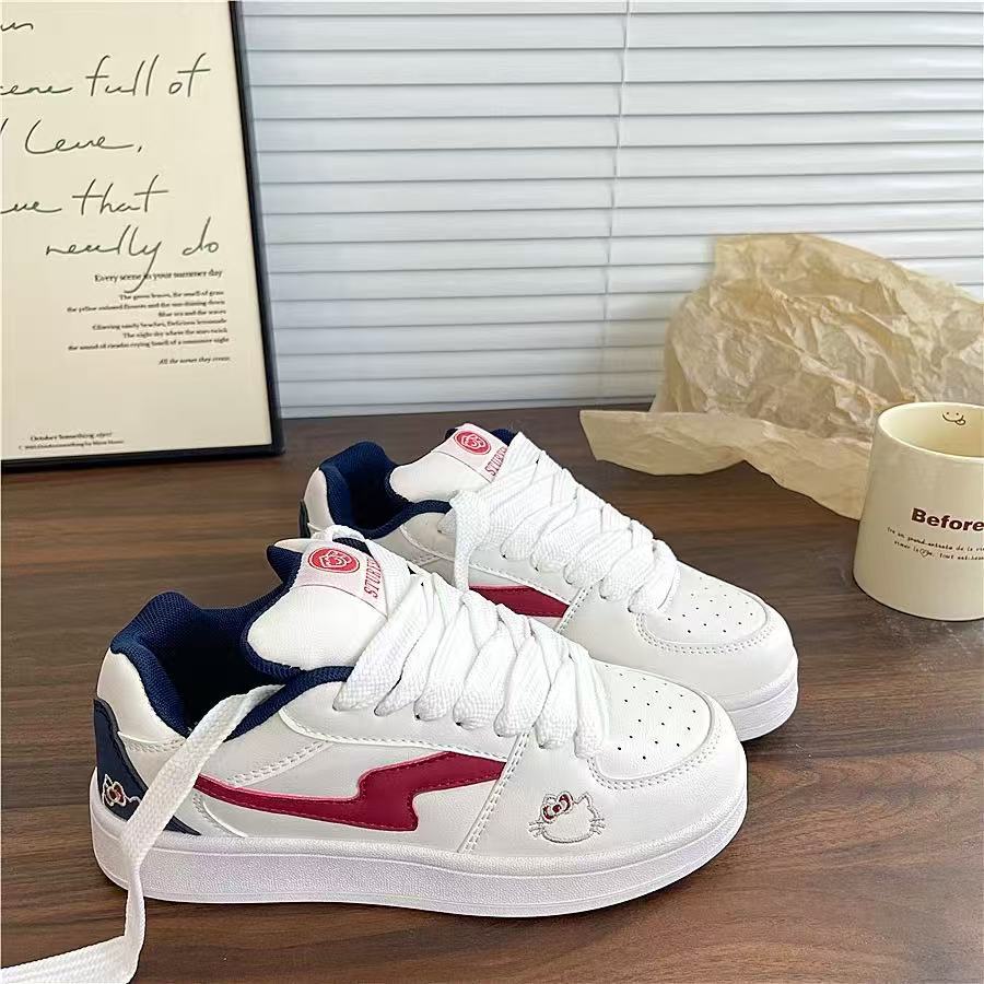 Damen Sneakers mit süßem Tierdesign und flauschigen Details EB
