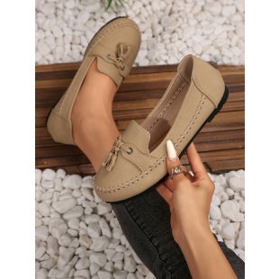Damen Stilvolle und komfortable Ballerinas mit großem Schleifendetail EB