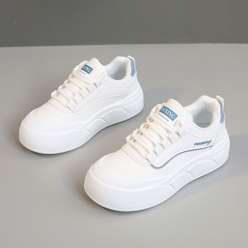 Damen modische Sneakers mit dämpfendem Komfort und elastischen Schnürsenkeln EB