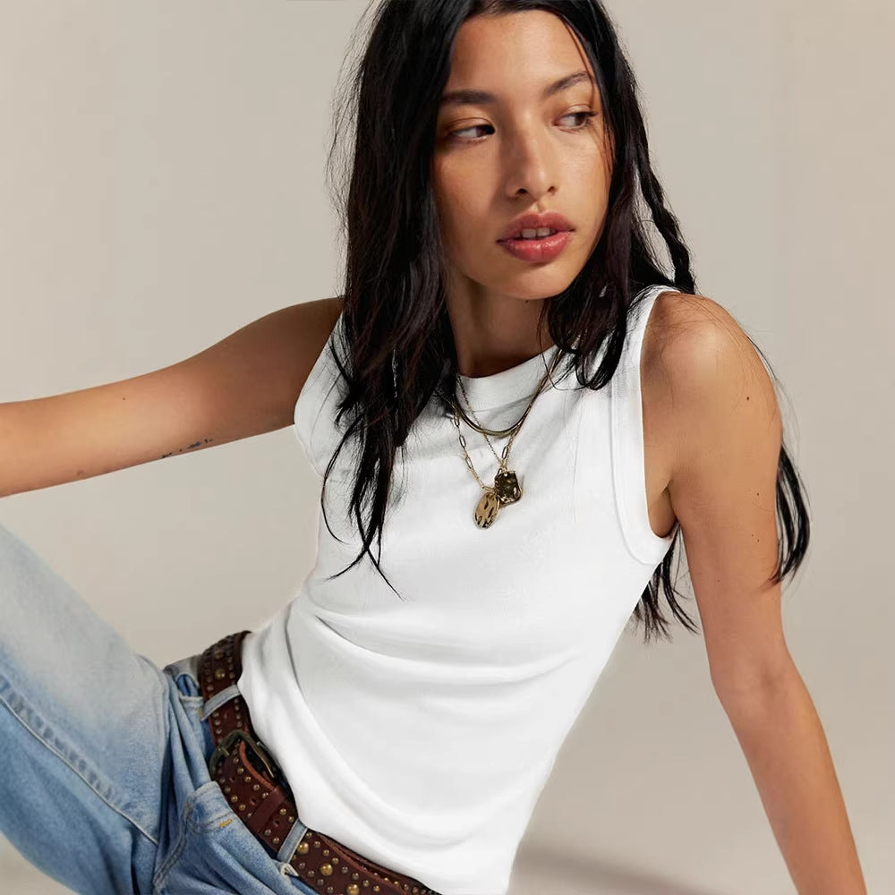 Damen Langarm-Top aus atmungsaktivem Material mit Rundhalsausschnitt EB