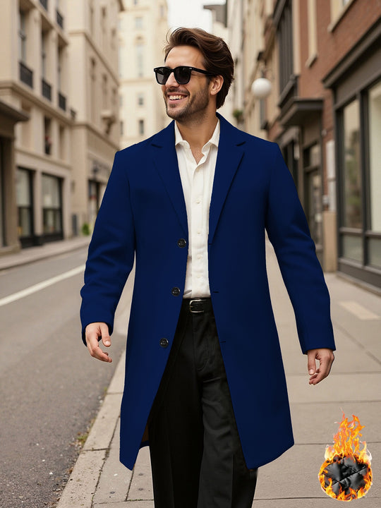 Herren eleganter doppelreihiger Mantel EB