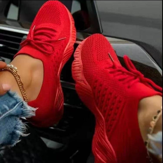 Damen Atmungsaktive Freizeitschuhe mit rutschfester Sohle und elastischen Einsätzen EB