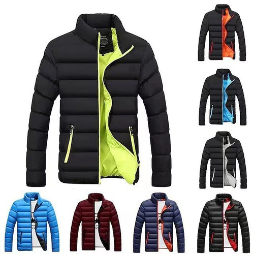 Herren nan gesteppte Thermojacke mit hohem Stehkragen und wasserabweisender Außenhülle EB