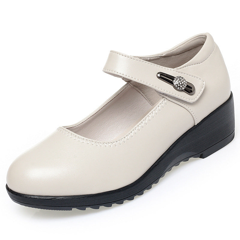 Damen Komfortable und elegante Mary Jane Schuhe mit modischem Riemen EB