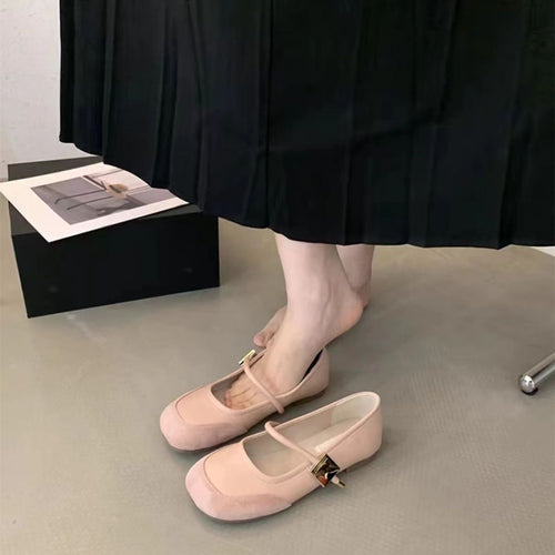 Damen Ballerina-Schuhe mit elegantem Riemen und modernem Design EB