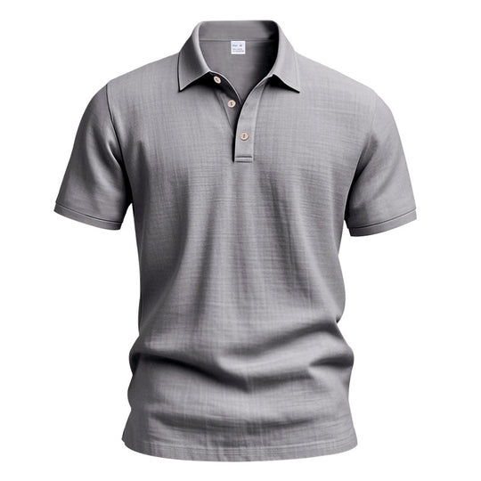 Herren Polo-Hemd mit strukturiertem Design und hochwertiger Baumwolle EB