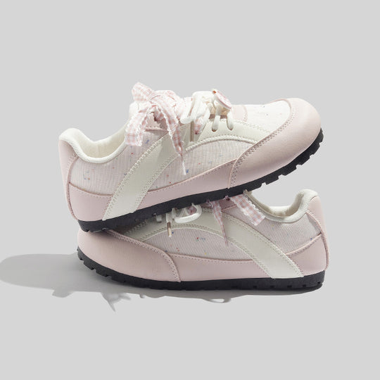 Damen Freizeit-Sneaker mit verspieltem Design und atmungsaktiver Oberflächenstruktur EB