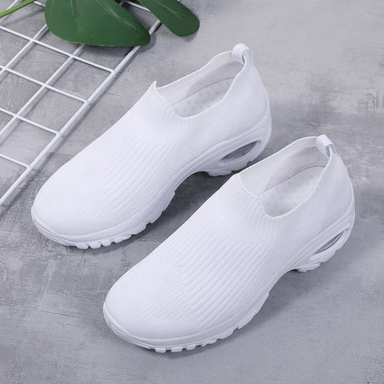 Damen Komfortable Slip-On Laufschuhe mit dämpfender Sohle EB