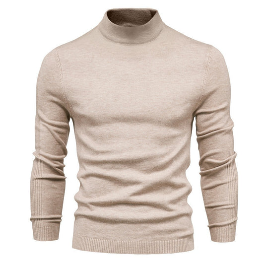 Herren eleganter Rollkragenpullover aus feinem Strick EB