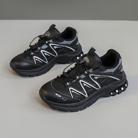 Damen Sportliche Laufschuhe mit elastischen Schnürsystem und atmungsaktiver Mesh-Oberfläche EB