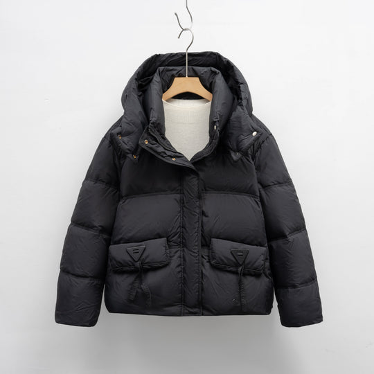 Damen Isolierte Steppjacke mit praktischen Taschen und Kapuze EB