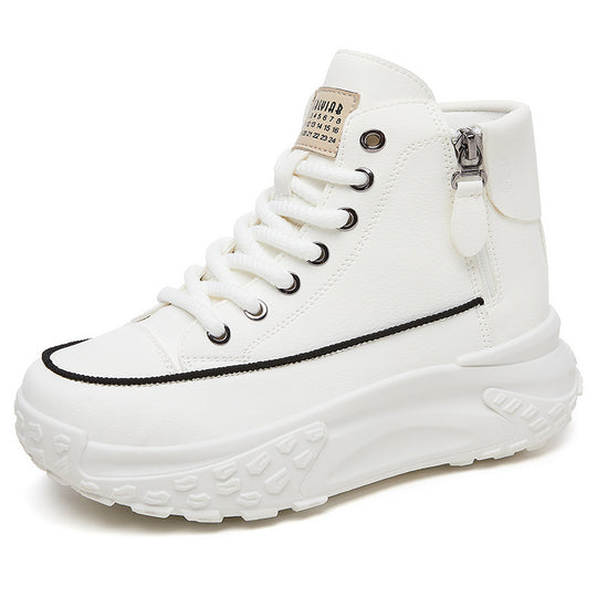 Damen Hochwertige Sneaker mit innovativer Schnürtechnik und Reißverschluss EB