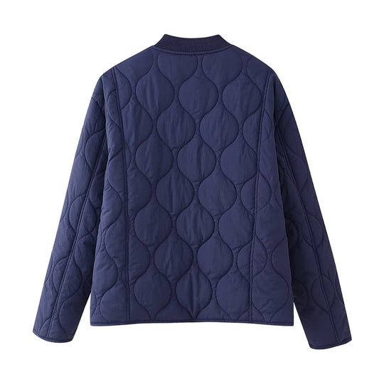 Damen Steppjacke mit strukturiertem Design und praktischen Taschen EB