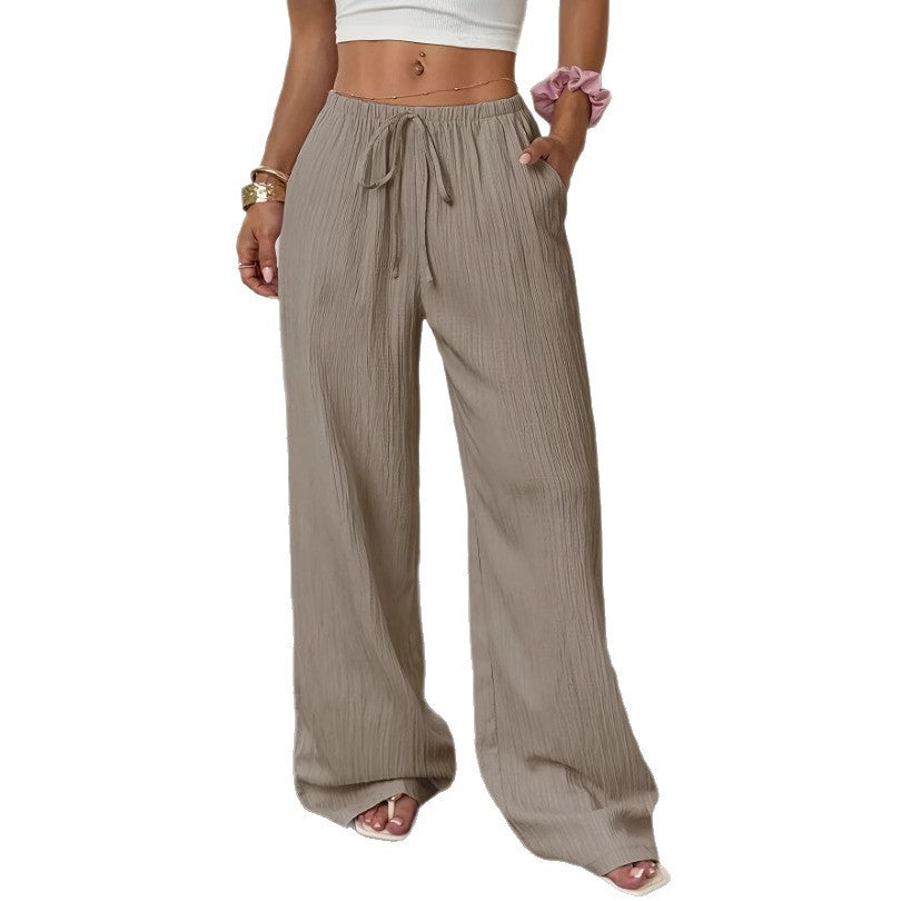Damen weite Sommerhose mit Gummizug EB
