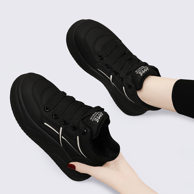 Damen trendige High-Top Sneakers mit extraleichter Sohle und kuscheligem Futter EB