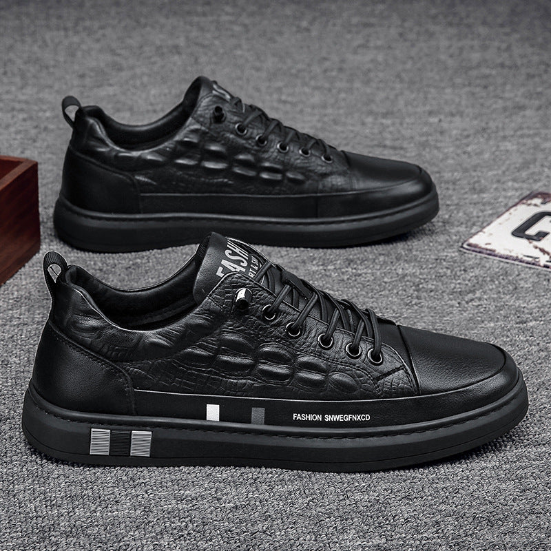 Damen Komfortable Sneakers mit trendigem Krokodil-Design EB