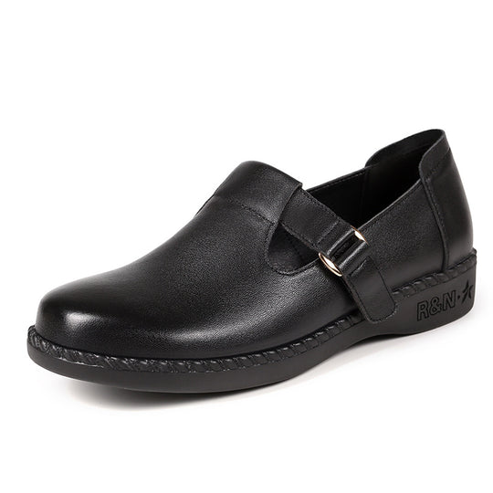 Damen Komfortable Slipper mit modischer Schnallenverzierung und anatomischem Fußbett EB