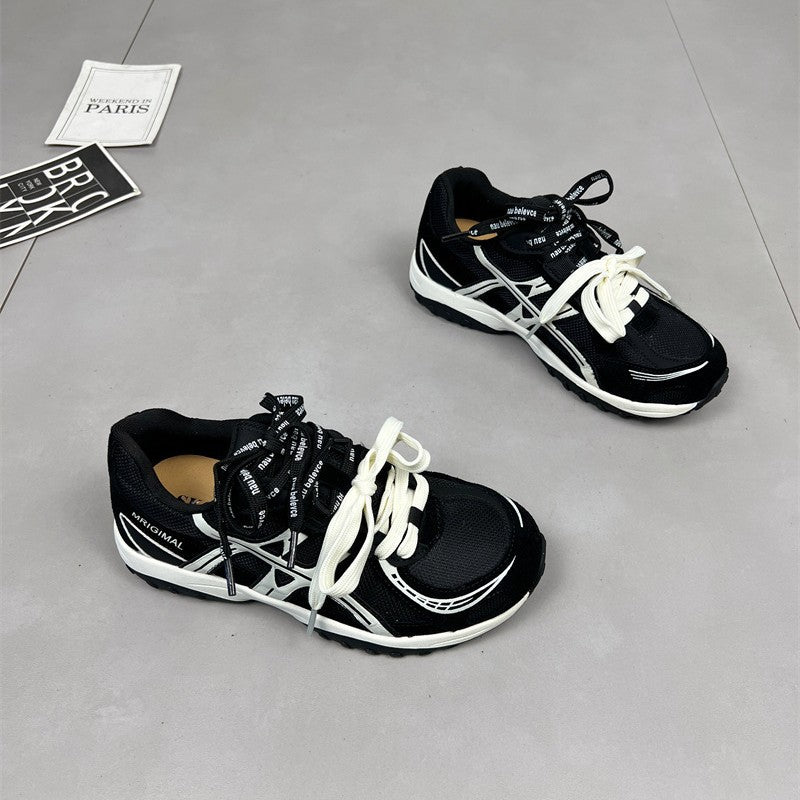 Damen sportliche Lauf-Sneaker mit dämpfender Sohlenkonstruktion und atmungsaktiver Mesh-Oberfläche EB