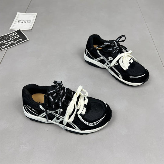 Damen sportliche Lauf-Sneaker mit dämpfender Sohlenkonstruktion und atmungsaktiver Mesh-Oberfläche EB
