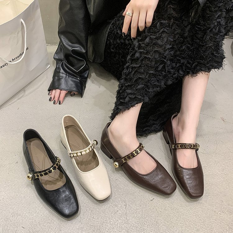 Damen elegante Mary Jane Ballerinas EB