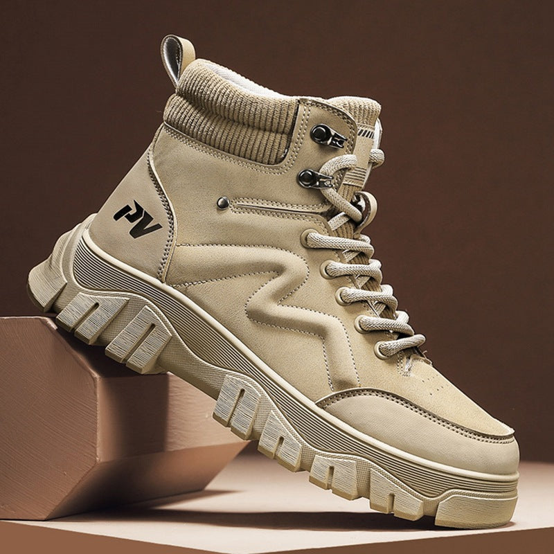 Damen Chunky High-Top Sneakers mit strapazierfähiger Sohle EB