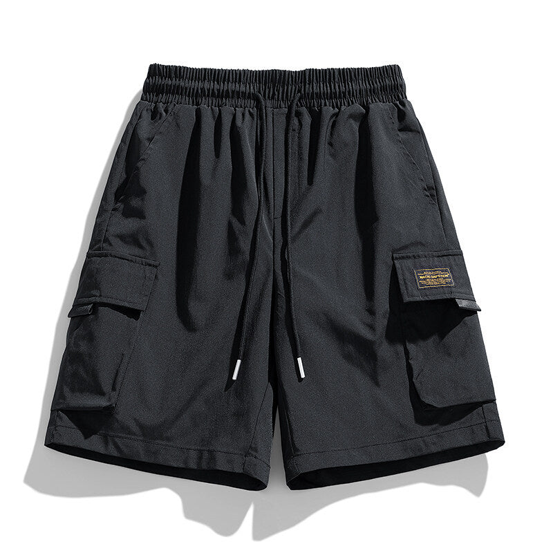 Herren Cargo-Shorts mit elastischem Bund und praktischen Taschen EB