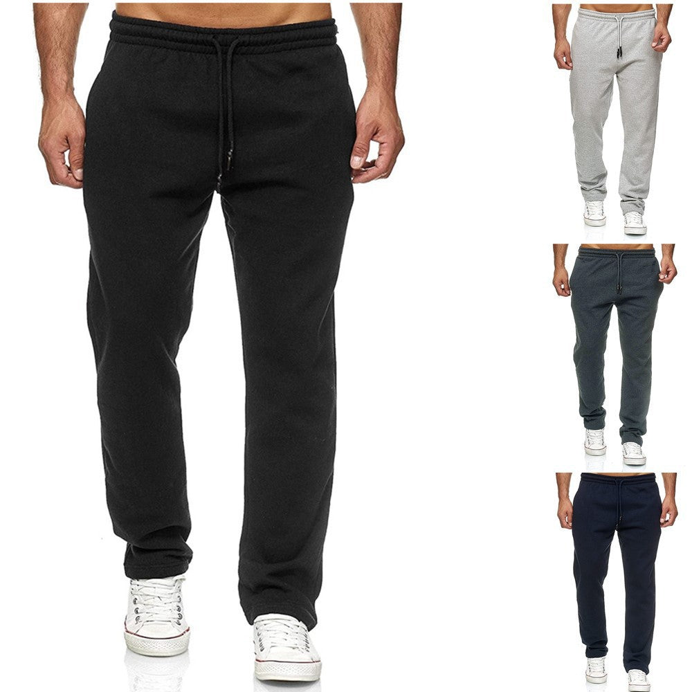 Herren nan gerade geschnittene Jogginghose mit innen angerautem Fleece, hohem Komfortbund und Kordelzug EB