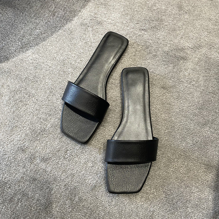 Damen Modische flache Sandalen mit komfortablem Riemendesign EB