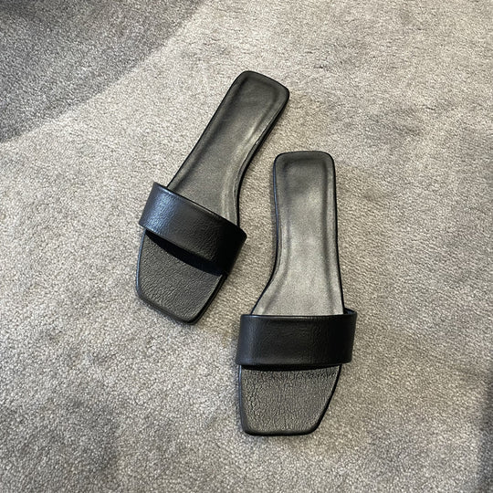 Damen Modische flache Sandalen mit komfortablem Riemendesign EB
