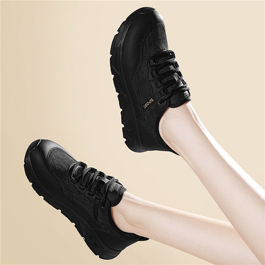 Damen Sportliche Freizeit-Sneaker mit elastischem Schnürsystem und dämpfender Sohle EB