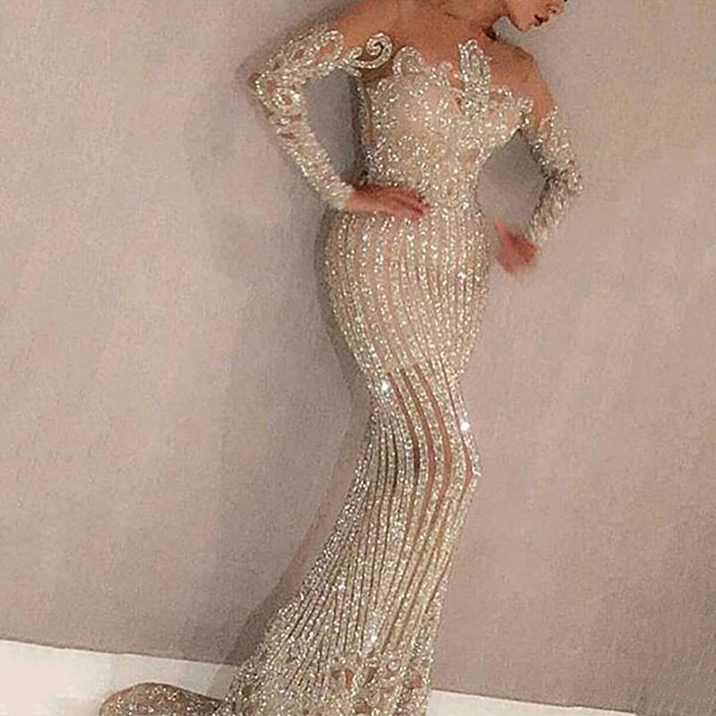 Damen Elegantes Abendkleid mit glitzernden Pailletten und schmalem Schnitt EB