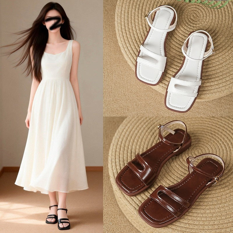 Damen Komfortable Sandalen mit verstellbaren Riemen und elegantem Design EB