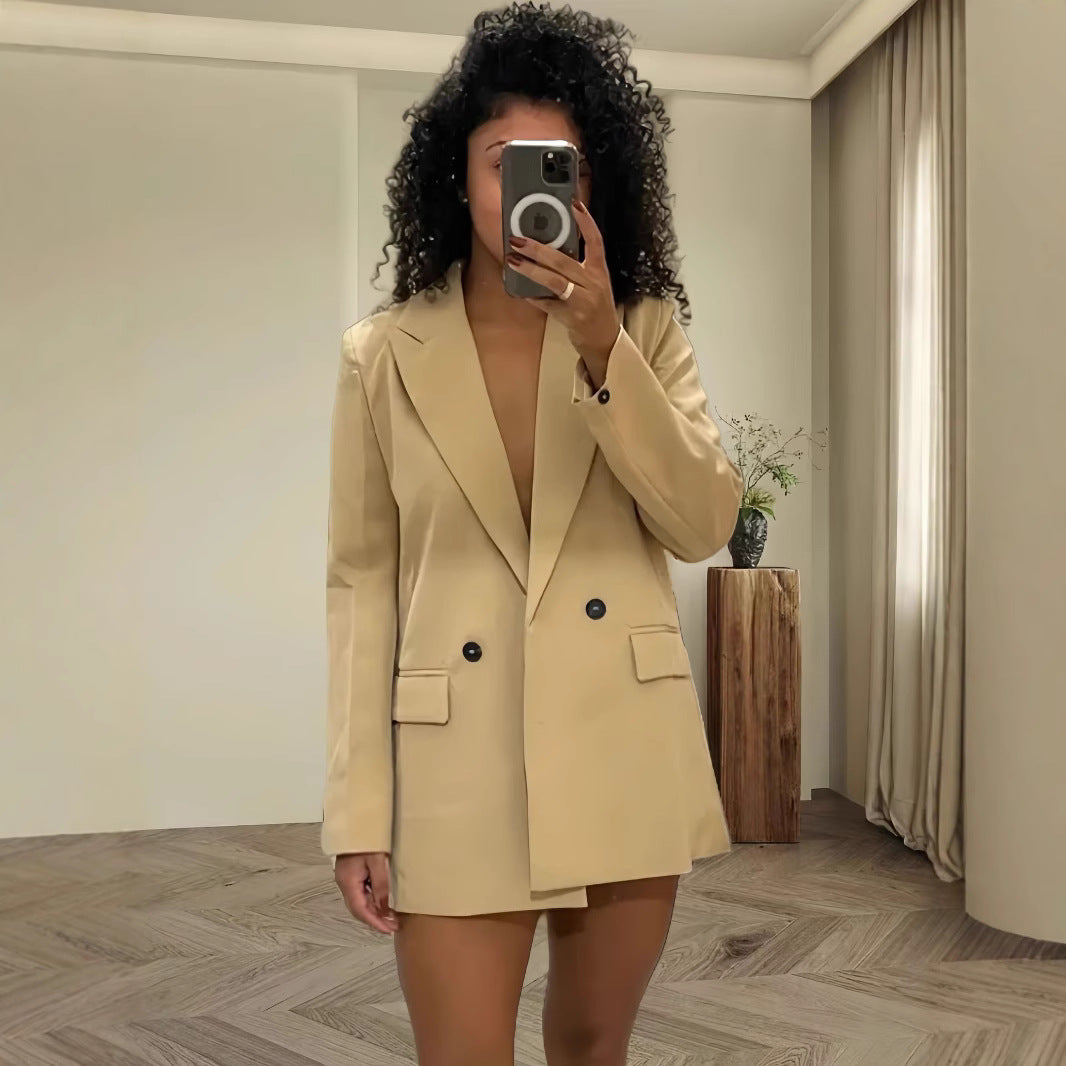 Damen Modischer Oversized Blazer EB