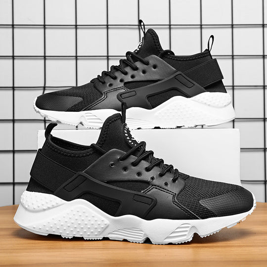 Herren sportlicher Training- und Lifestyle-Sneaker mit elastischem Fersenband, atmungsaktiver Strickkonstruktion und gedämpfter Wellen-EVA-Sohle EB