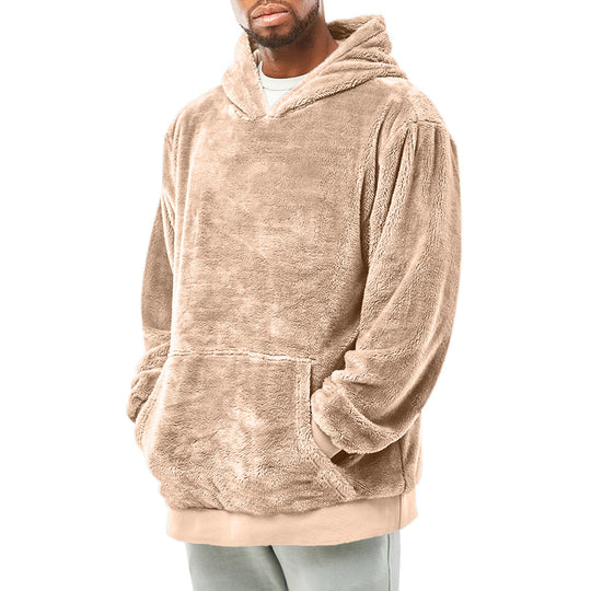 Herren kuscheliger Fleece-Hoodie EB