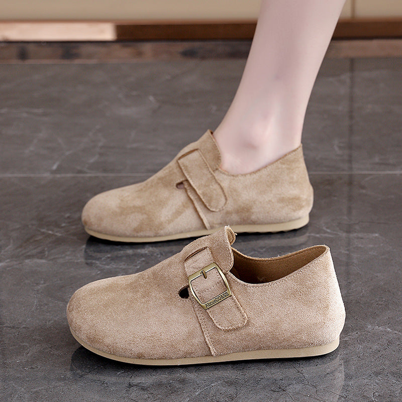 Damen Komfortable Slipper mit praktischem Klettverschluss EB