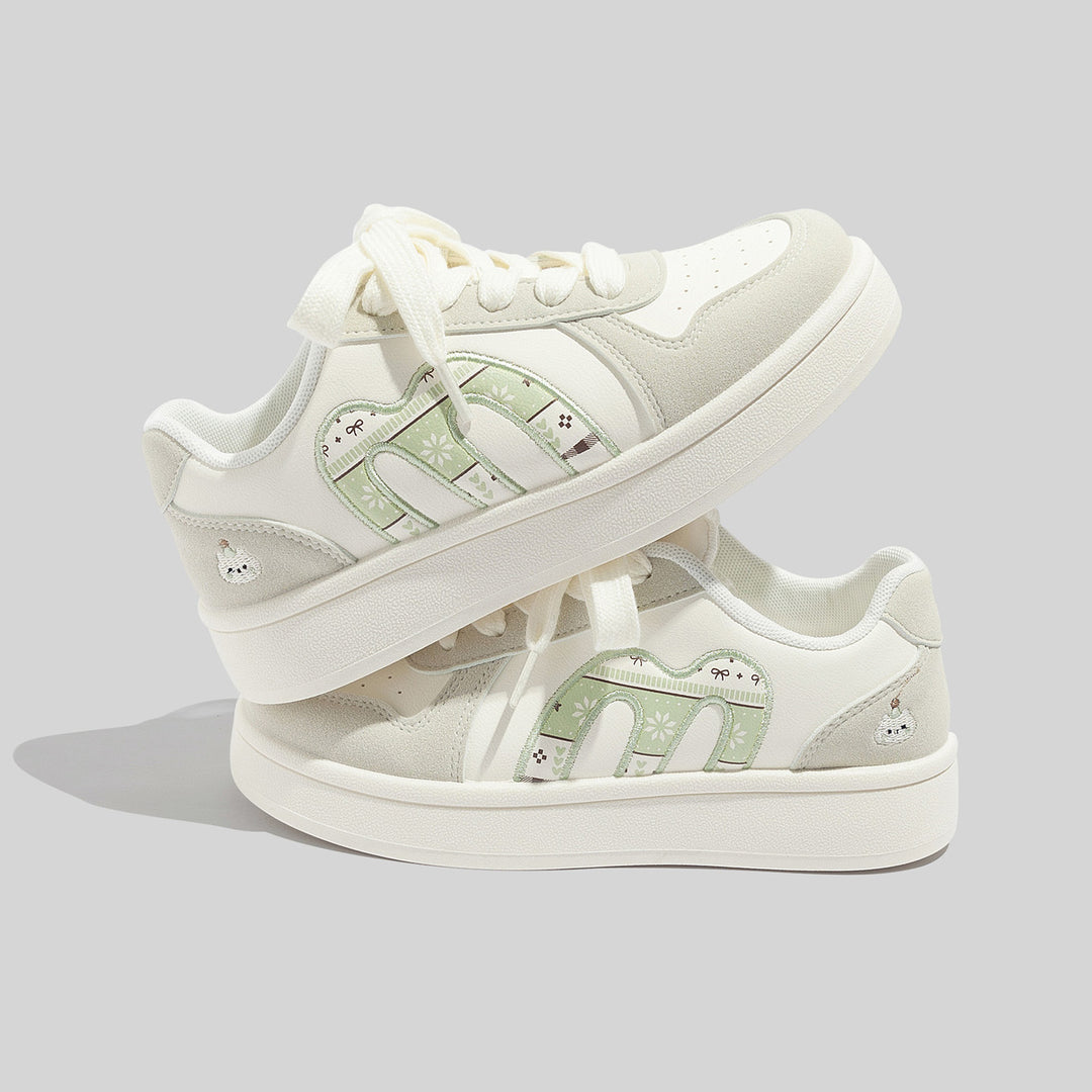 Damen Trendige Sneakers mit niedlichem Tiermotiv und komfortabler Dämpfung EB