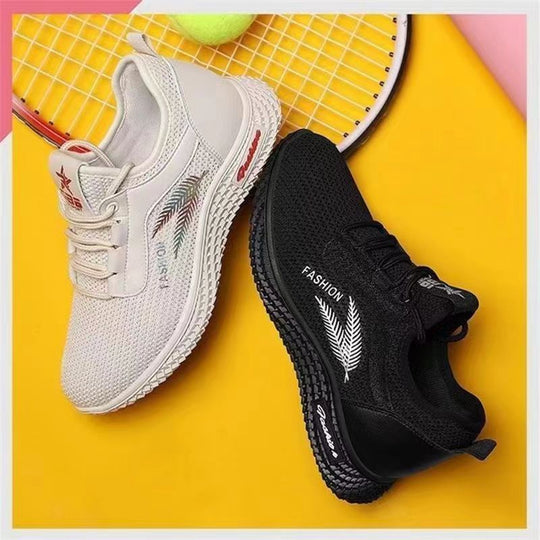 Damen modische Sneaker mit atmungsaktivem Obermaterial und flexiblem Sohlen Design EB