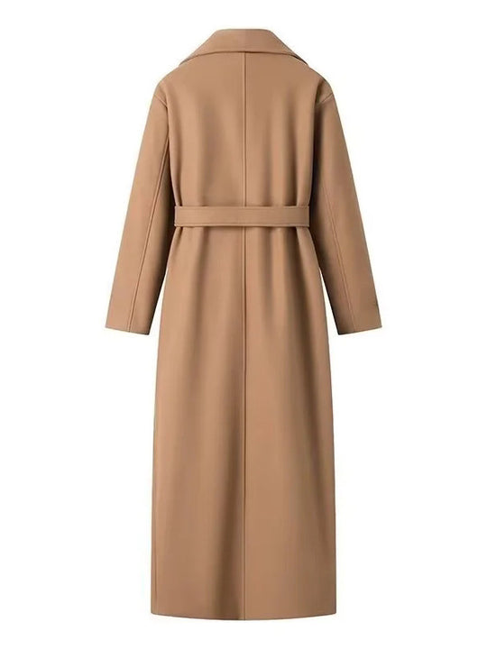 Damen Trenchcoat mit modischer Taillierung und doppelt geknöpfter Front EB