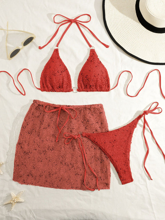 Damen Bikinis mit verspielter Wickeloptik EB