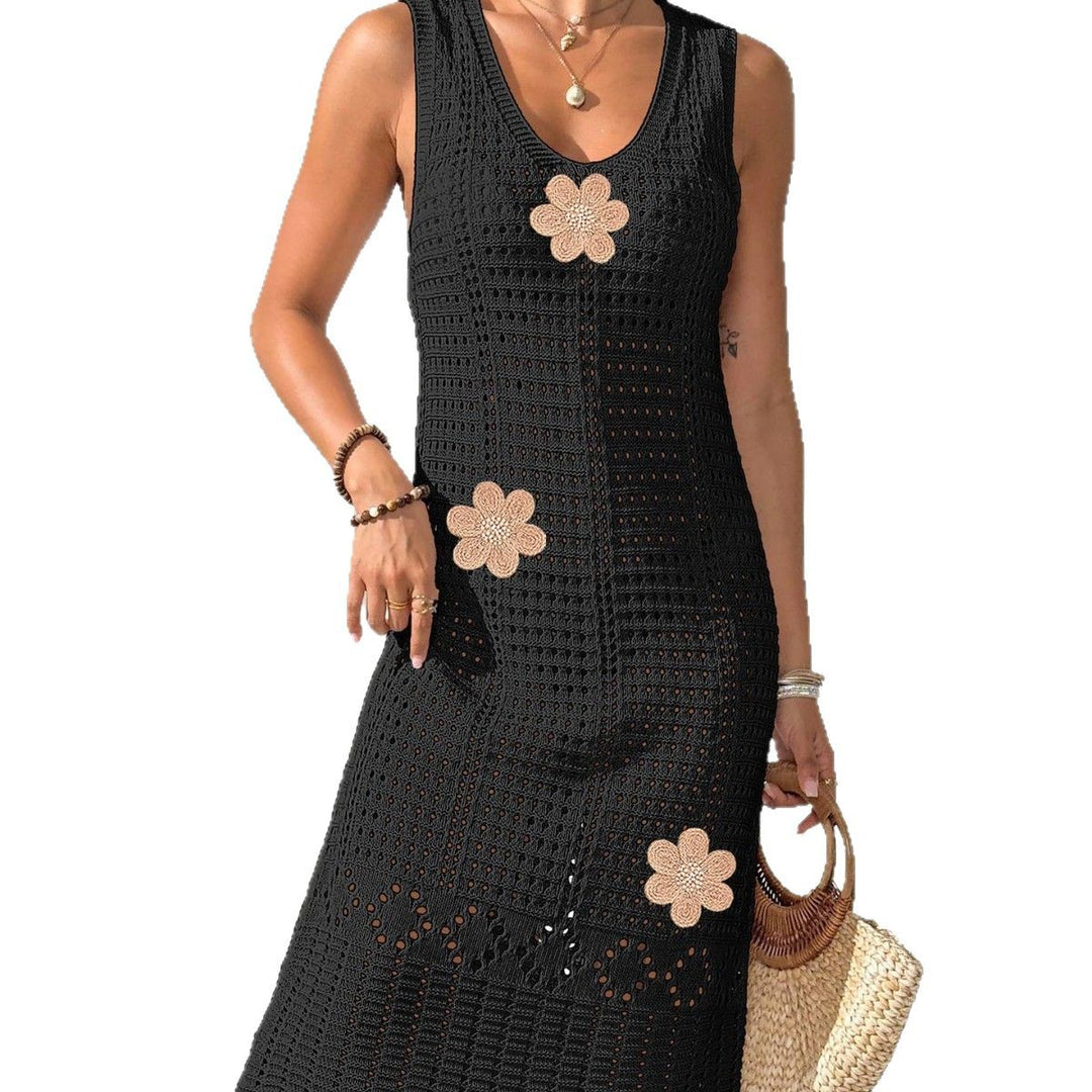 Damen Spitzen-Häkeln Kleid EB