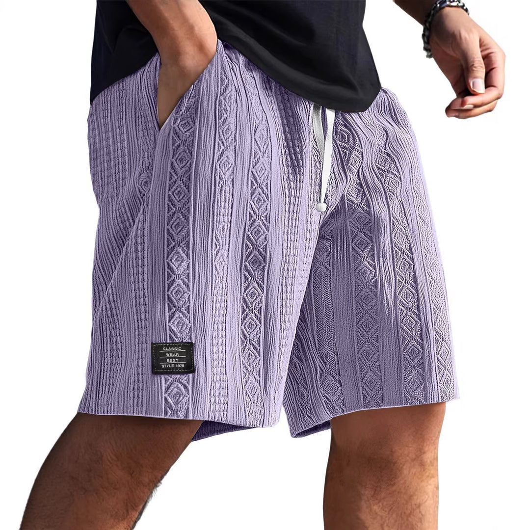 Herren Stilvolle Freizeithosen im lässigen Strickdesign EB