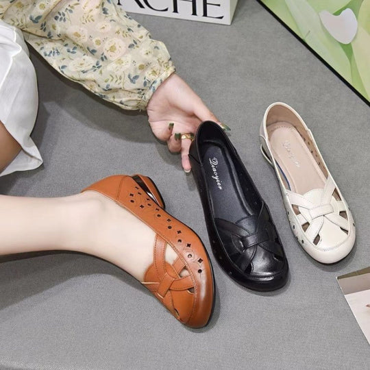 Damen Elegante Halbschuhe mit dekorativen Cut-Outs und komfortabler Dämpfung EB