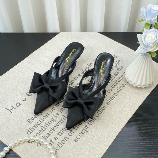 Damen Slingback-Ballerinas mit dekorativem Schleifenakzent EB