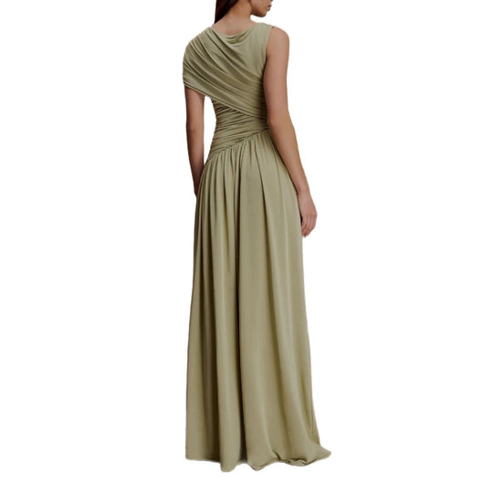 Damen Elegantes Abendkleid mit asymmetrischen Rüschendetails EB