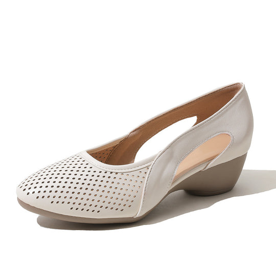Damen Sling-Pumps mit atmungsaktivem Lochmuster EB